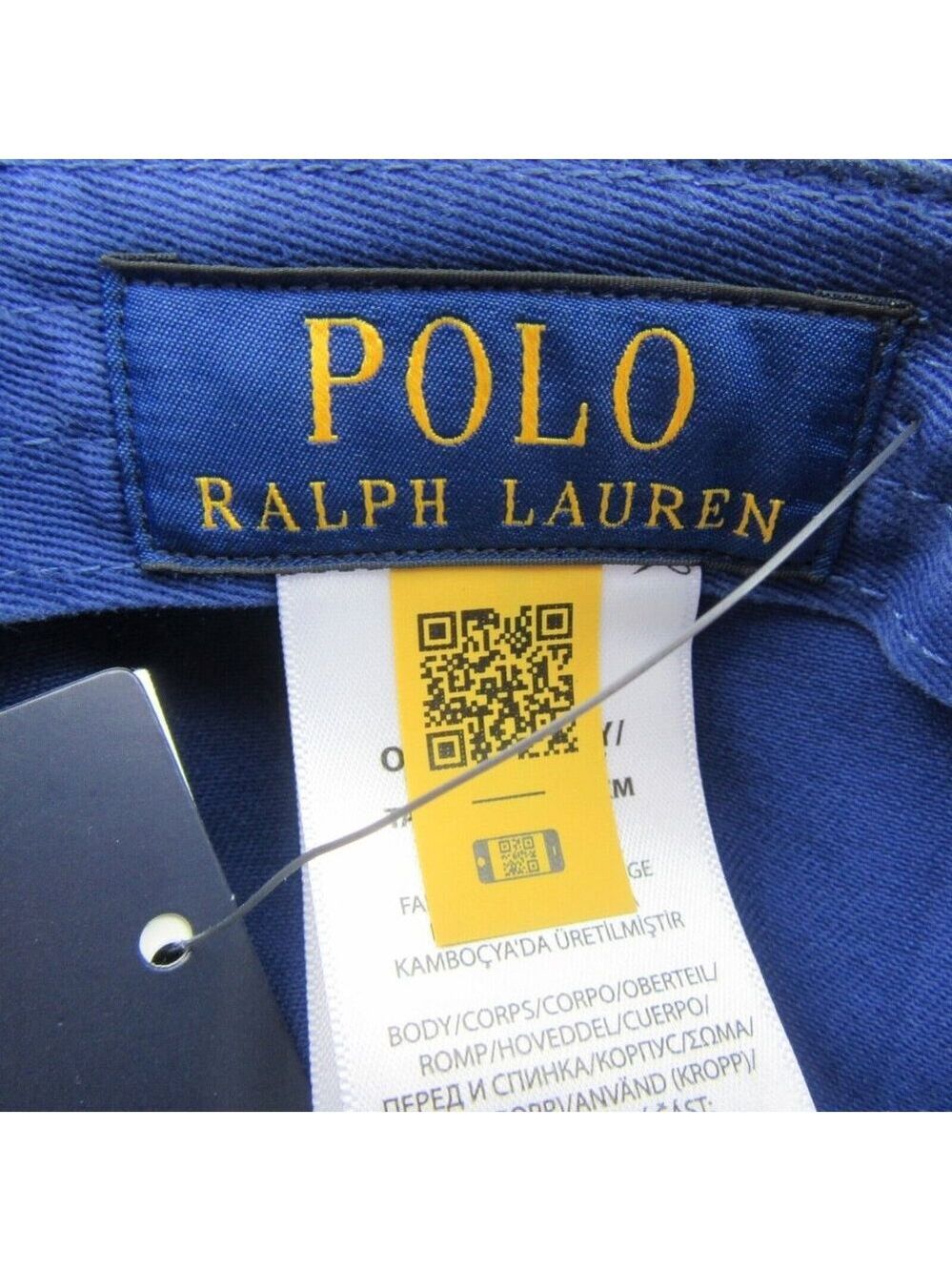 Polo Ralph Lauren Bear Twill Ball Cap Hat Royal Blue OS Adjustable NEW - Picture 11 of 13